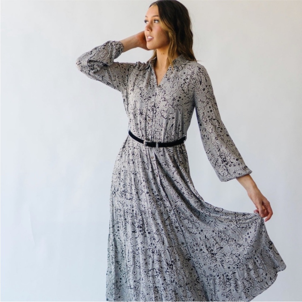 Piper & Scoot Maxi Dress with belt